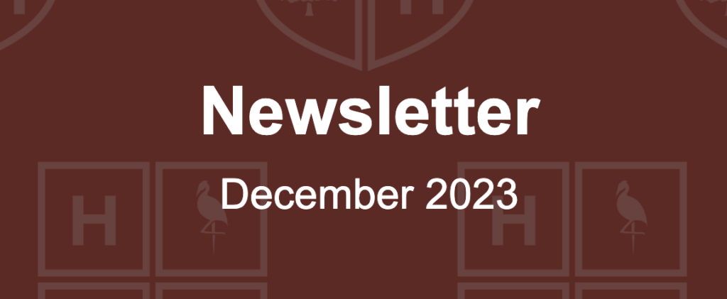December 2023 Newsletter banner